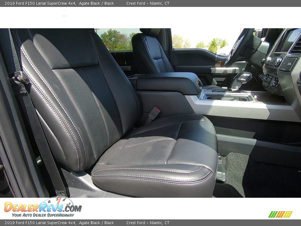 2019 Ford F150 Lariat SuperCrew 4x4 Agate Black / Black Photo #24