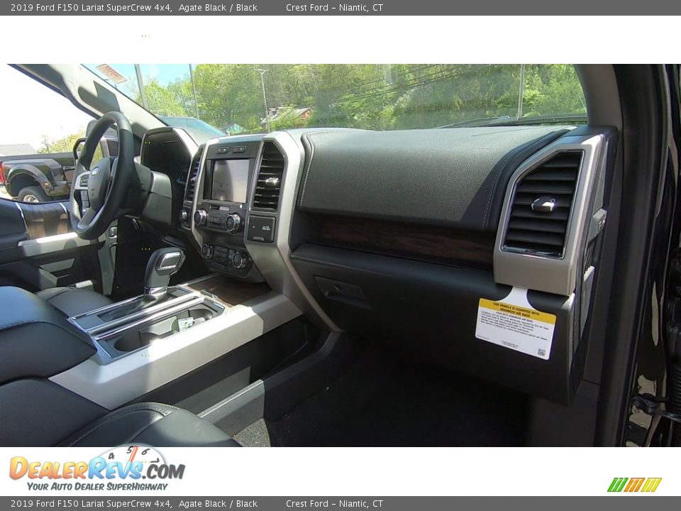2019 Ford F150 Lariat SuperCrew 4x4 Agate Black / Black Photo #25