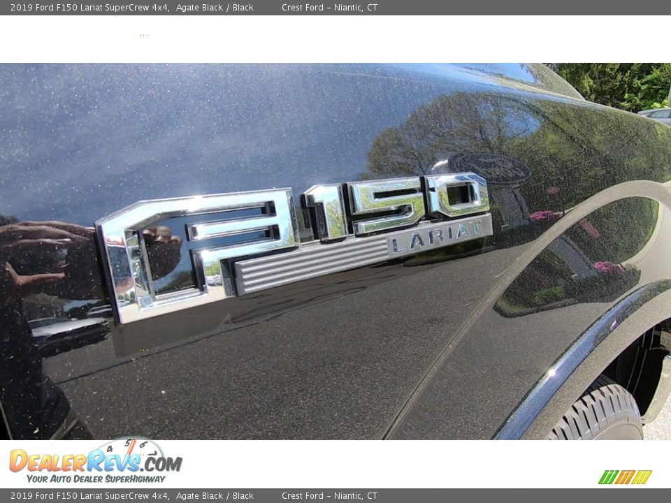 2019 Ford F150 Lariat SuperCrew 4x4 Agate Black / Black Photo #26