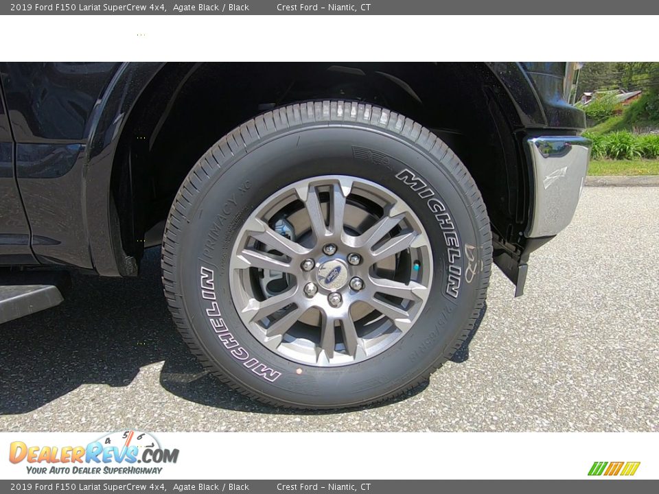 2019 Ford F150 Lariat SuperCrew 4x4 Agate Black / Black Photo #27