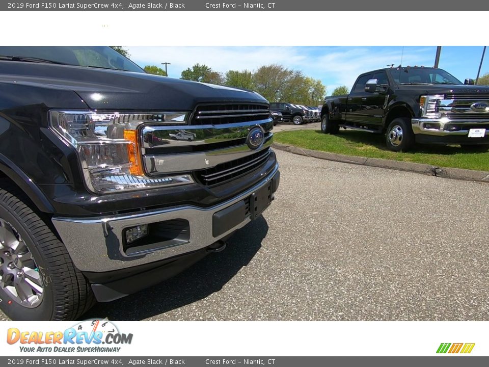 2019 Ford F150 Lariat SuperCrew 4x4 Agate Black / Black Photo #28