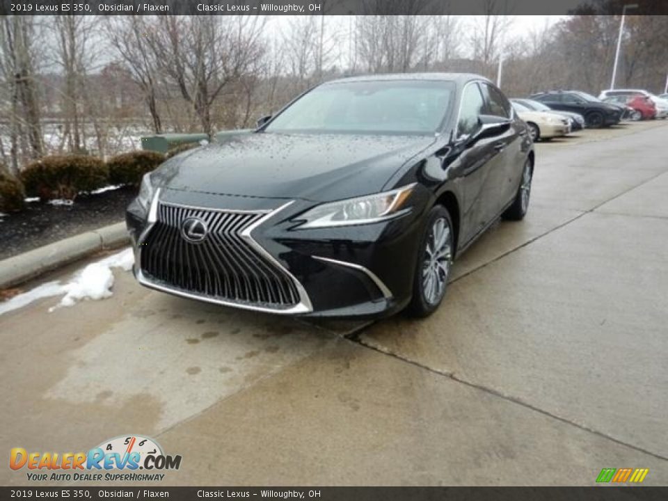 2019 Lexus ES 350 Obsidian / Flaxen Photo #1