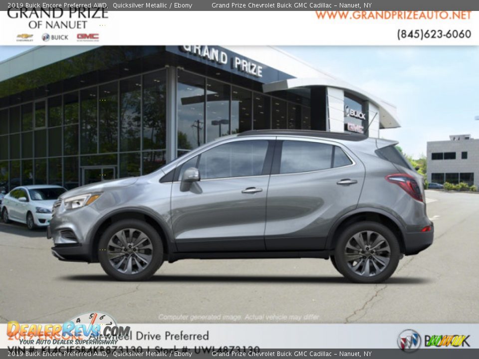 2019 Buick Encore Preferred AWD Quicksilver Metallic / Ebony Photo #2