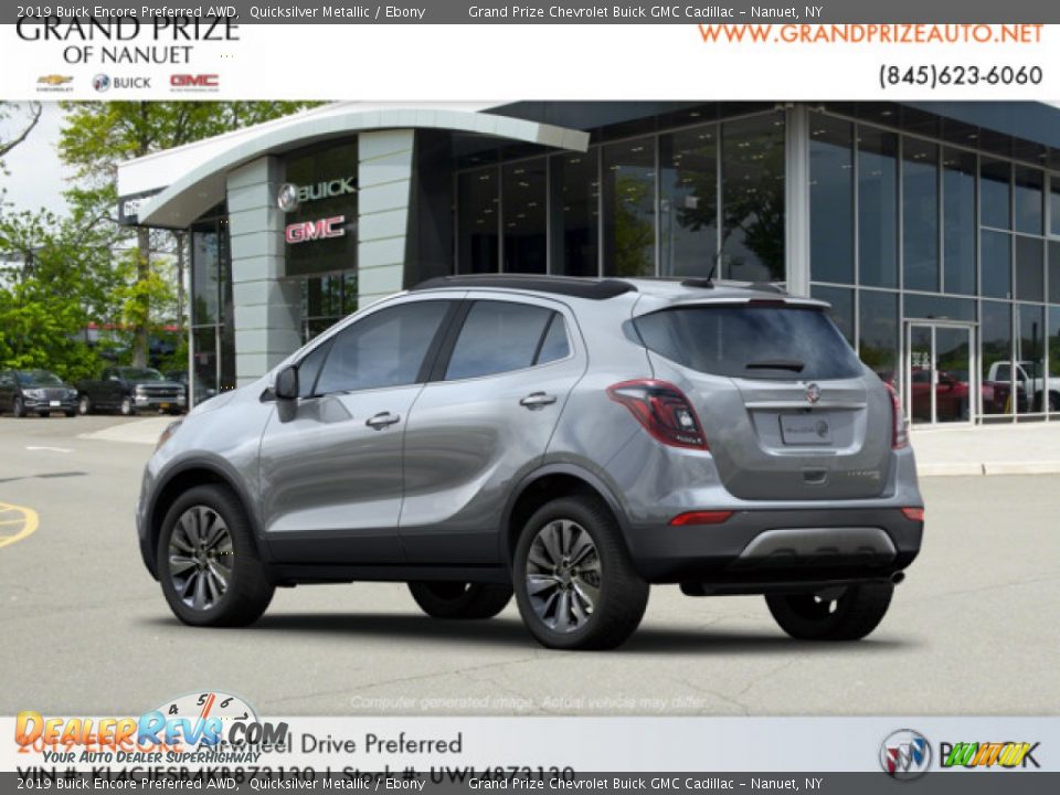 2019 Buick Encore Preferred AWD Quicksilver Metallic / Ebony Photo #3