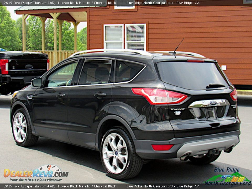 2015 Ford Escape Titanium 4WD Tuxedo Black Metallic / Charcoal Black Photo #3