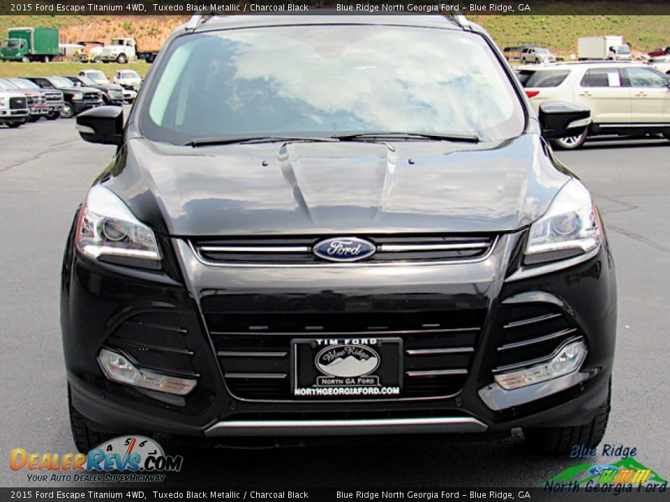 2015 Ford Escape Titanium 4WD Tuxedo Black Metallic / Charcoal Black Photo #8
