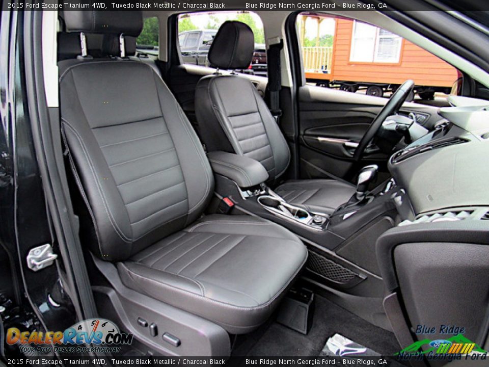 2015 Ford Escape Titanium 4WD Tuxedo Black Metallic / Charcoal Black Photo #11