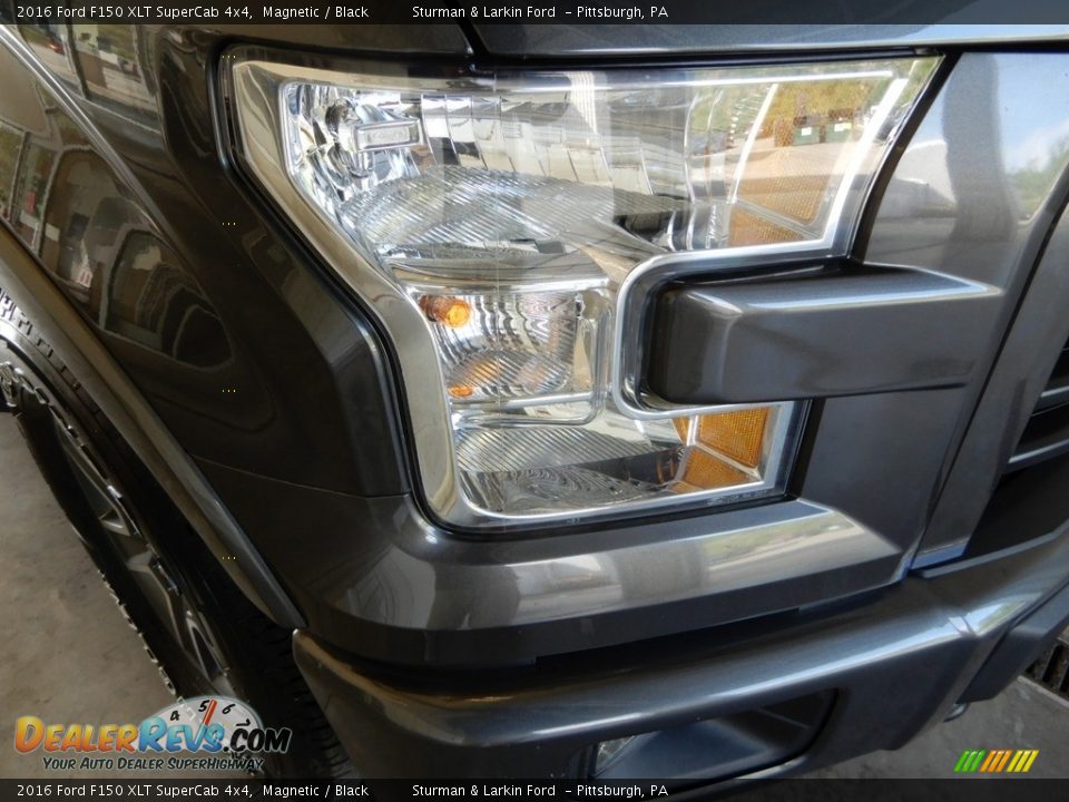 2016 Ford F150 XLT SuperCab 4x4 Magnetic / Black Photo #2