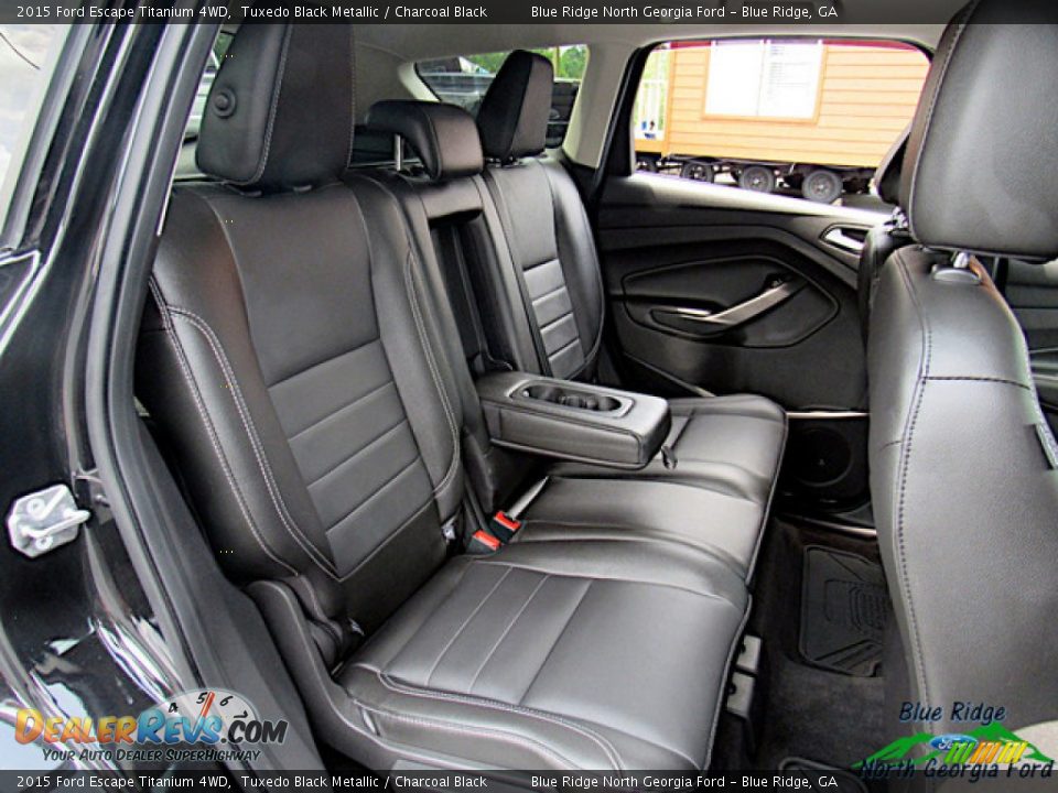 2015 Ford Escape Titanium 4WD Tuxedo Black Metallic / Charcoal Black Photo #12