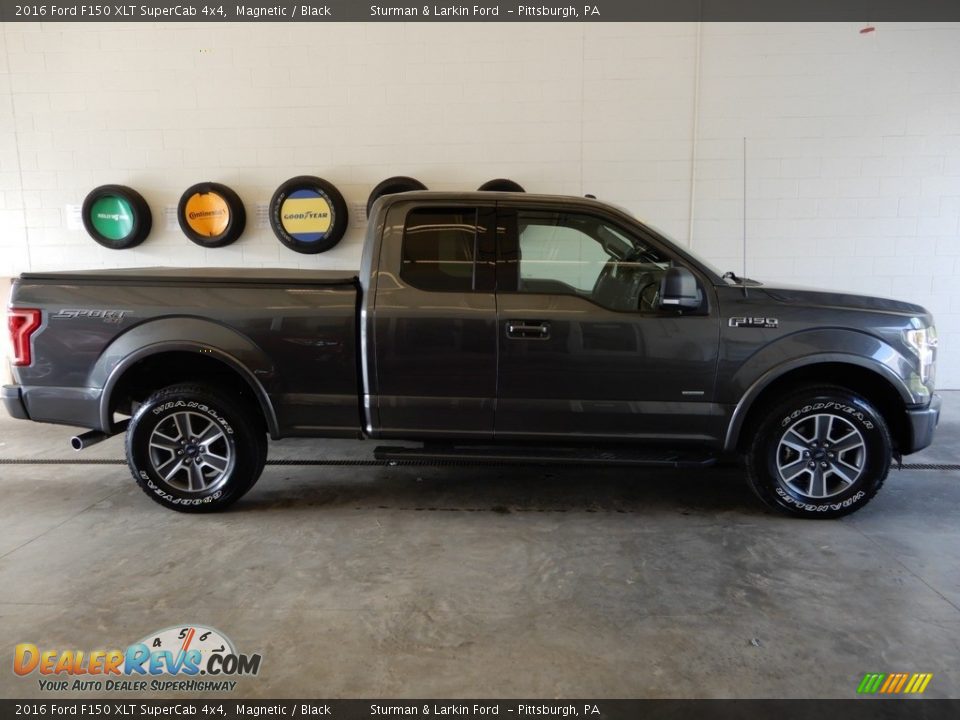 2016 Ford F150 XLT SuperCab 4x4 Magnetic / Black Photo #3