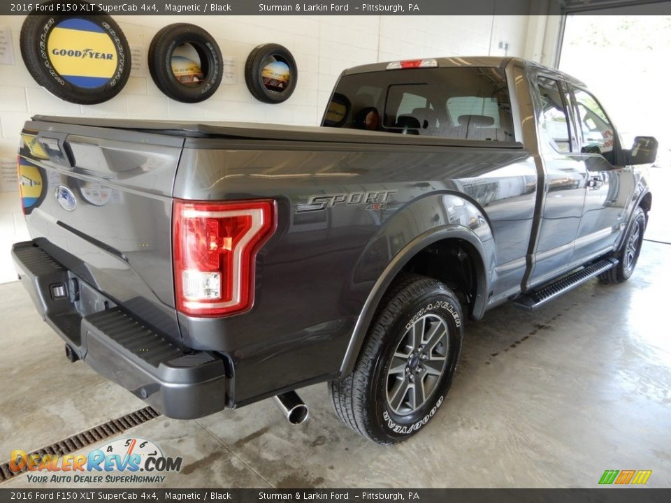 2016 Ford F150 XLT SuperCab 4x4 Magnetic / Black Photo #4