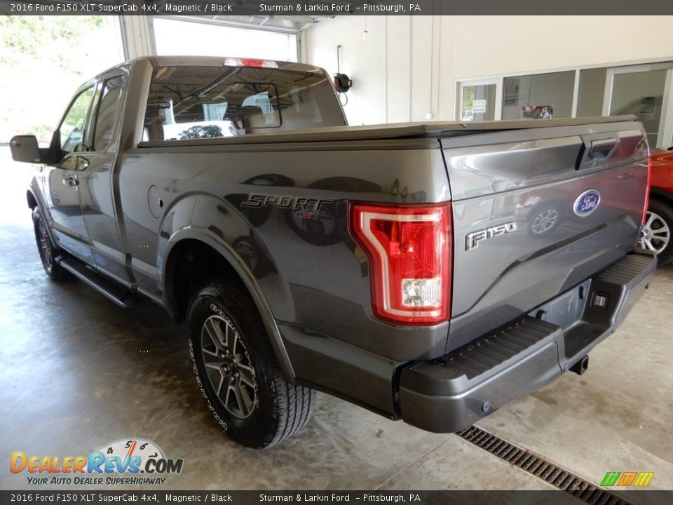 2016 Ford F150 XLT SuperCab 4x4 Magnetic / Black Photo #9