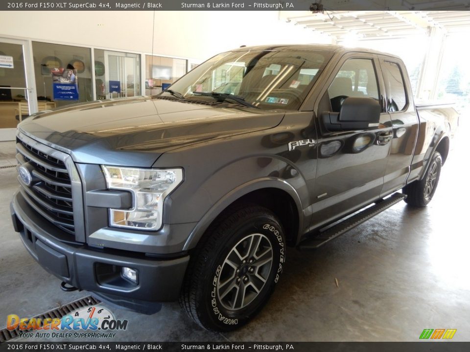 2016 Ford F150 XLT SuperCab 4x4 Magnetic / Black Photo #10