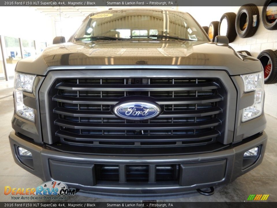 2016 Ford F150 XLT SuperCab 4x4 Magnetic / Black Photo #11