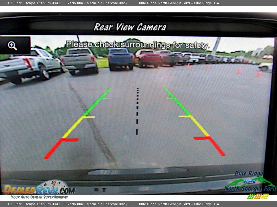 2015 Ford Escape Titanium 4WD Tuxedo Black Metallic / Charcoal Black Photo #17