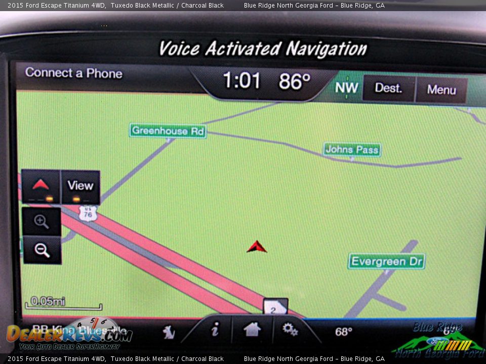 2015 Ford Escape Titanium 4WD Tuxedo Black Metallic / Charcoal Black Photo #18