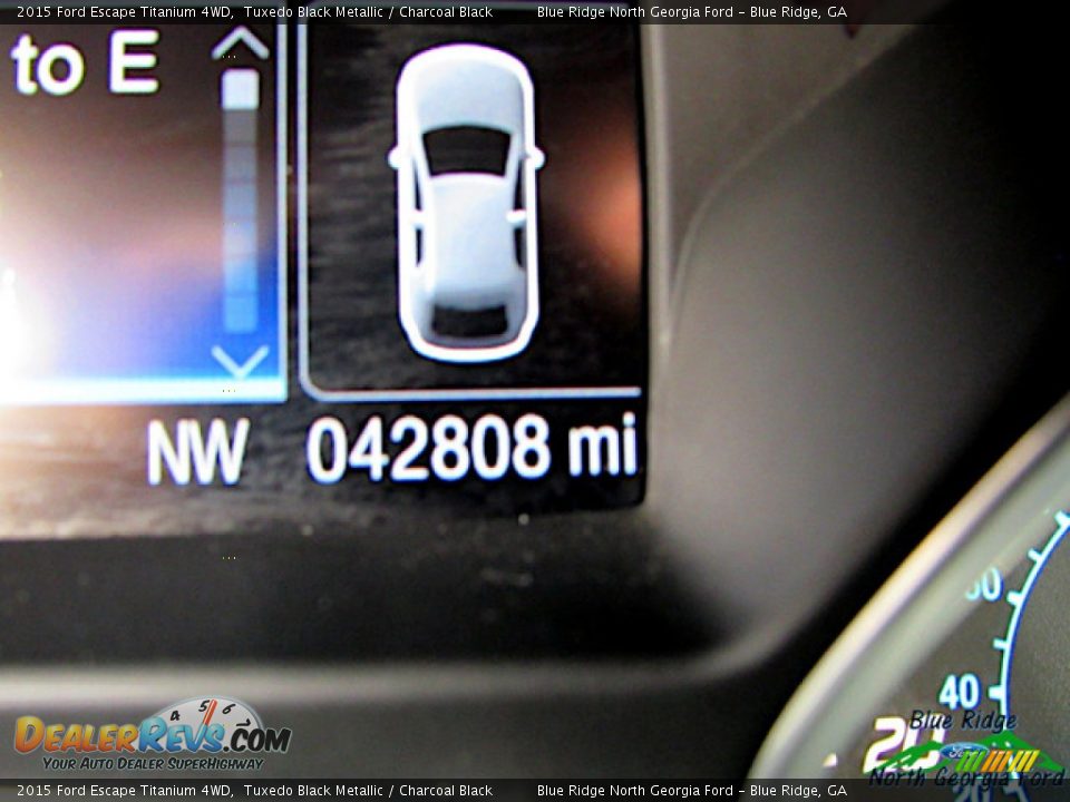 2015 Ford Escape Titanium 4WD Tuxedo Black Metallic / Charcoal Black Photo #21