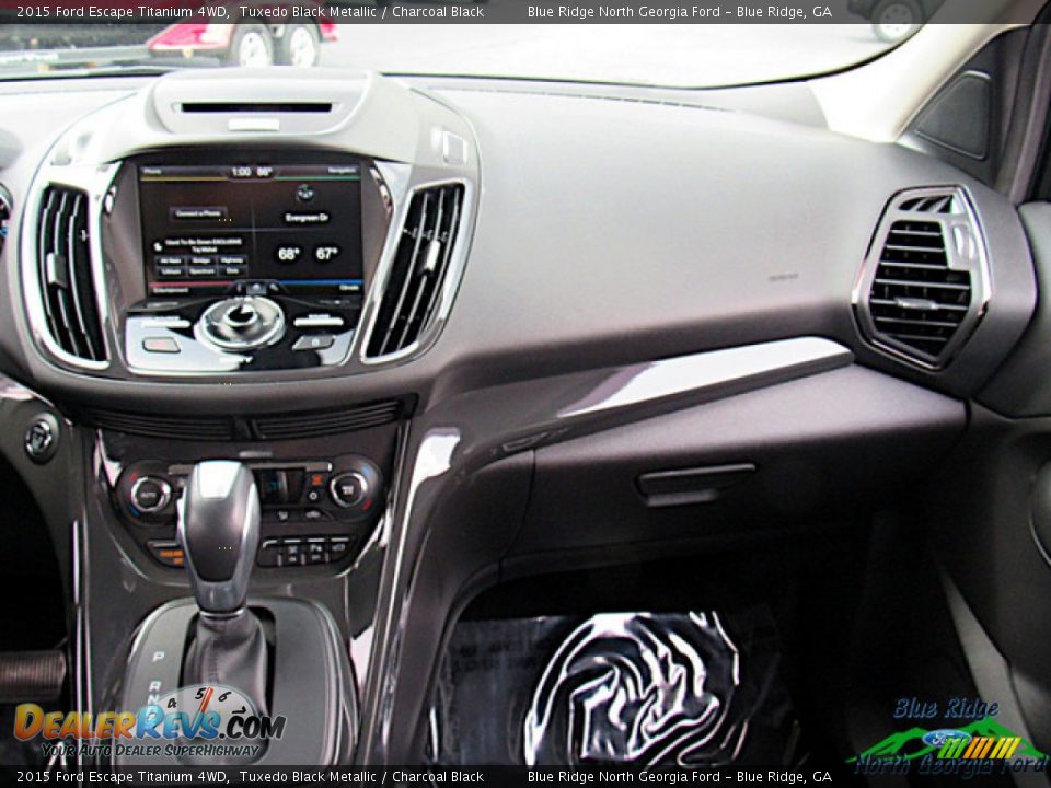 2015 Ford Escape Titanium 4WD Tuxedo Black Metallic / Charcoal Black Photo #25