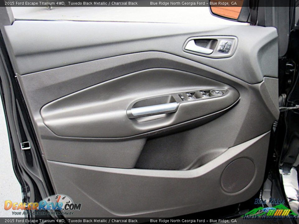 2015 Ford Escape Titanium 4WD Tuxedo Black Metallic / Charcoal Black Photo #27