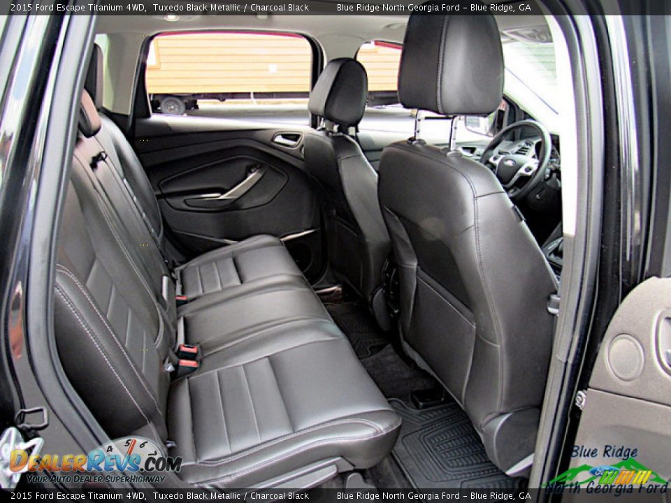 2015 Ford Escape Titanium 4WD Tuxedo Black Metallic / Charcoal Black Photo #30