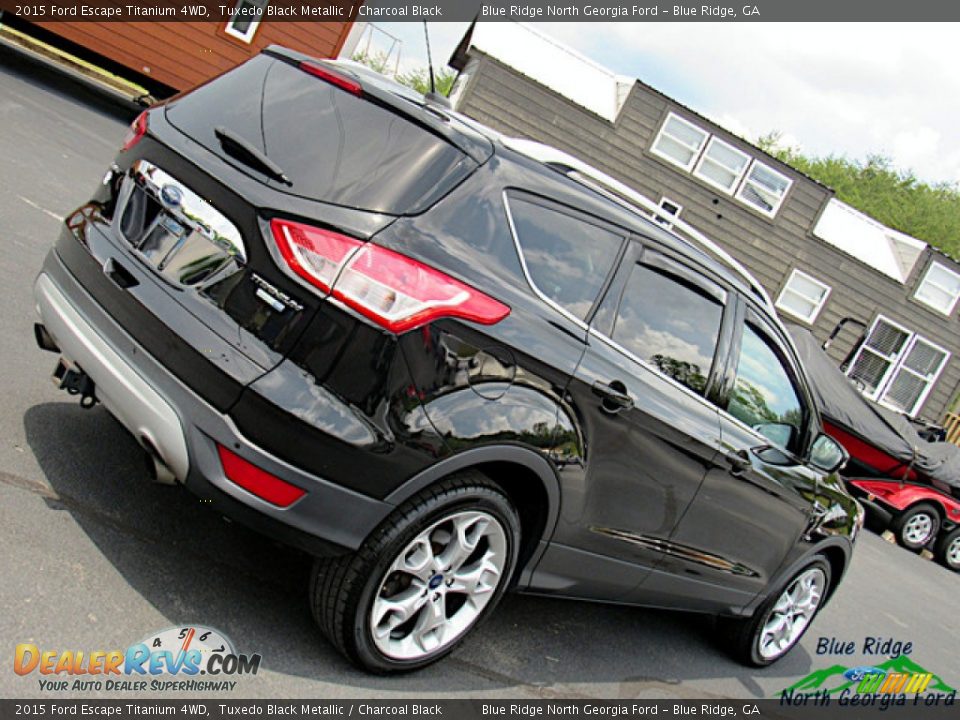 2015 Ford Escape Titanium 4WD Tuxedo Black Metallic / Charcoal Black Photo #33