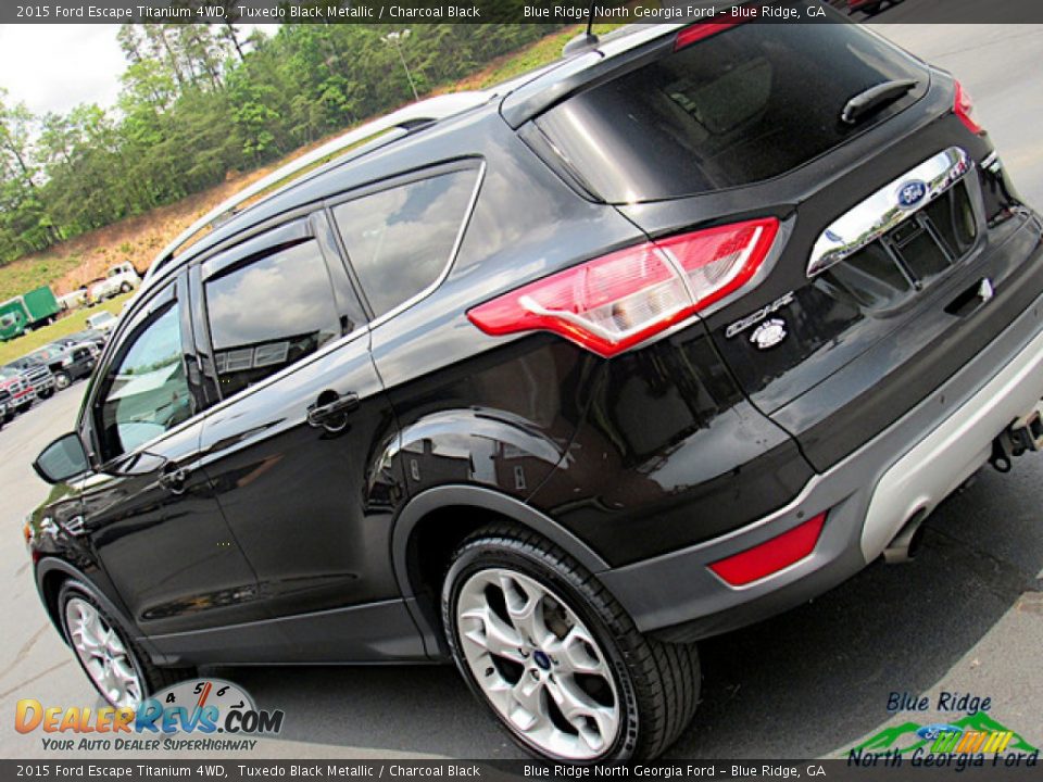 2015 Ford Escape Titanium 4WD Tuxedo Black Metallic / Charcoal Black Photo #34