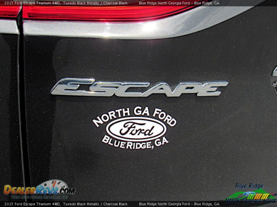 2015 Ford Escape Titanium 4WD Tuxedo Black Metallic / Charcoal Black Photo #35