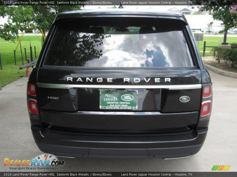 2019 Land Rover Range Rover HSE Santorini Black Metallic / Ebony/Ebony Photo #7