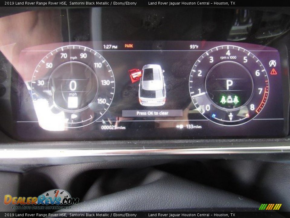 2019 Land Rover Range Rover HSE Santorini Black Metallic / Ebony/Ebony Photo #32