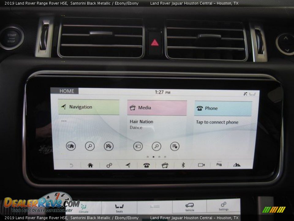 2019 Land Rover Range Rover HSE Santorini Black Metallic / Ebony/Ebony Photo #33