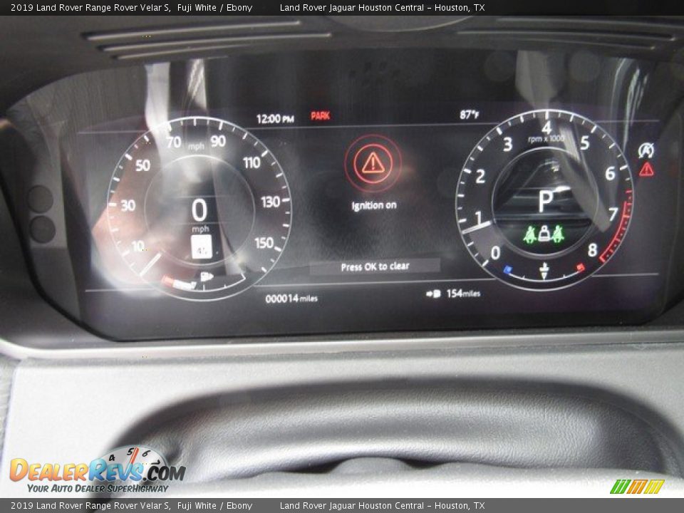 2019 Land Rover Range Rover Velar S Fuji White / Ebony Photo #29