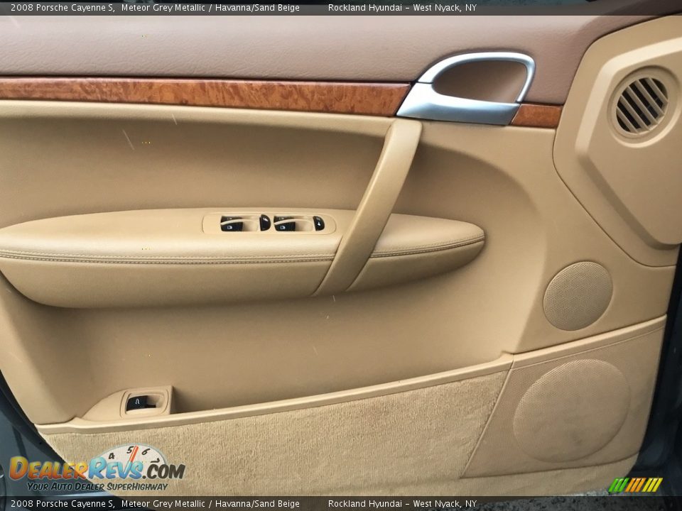 2008 Porsche Cayenne S Meteor Grey Metallic / Havanna/Sand Beige Photo #8