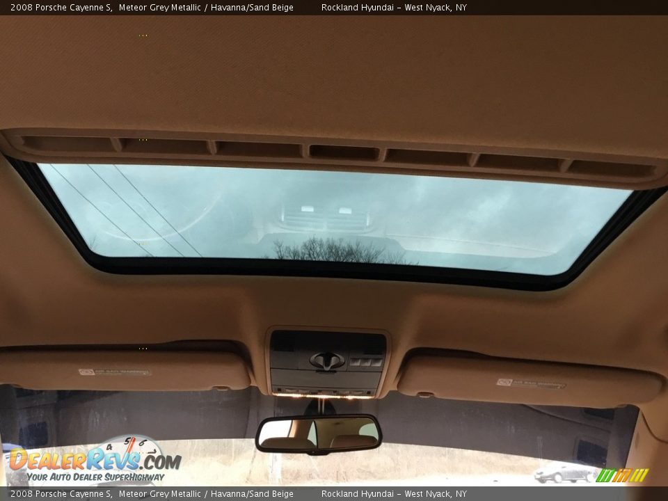 2008 Porsche Cayenne S Meteor Grey Metallic / Havanna/Sand Beige Photo #11