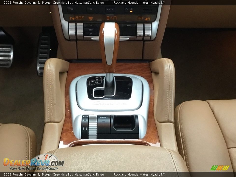 2008 Porsche Cayenne S Meteor Grey Metallic / Havanna/Sand Beige Photo #14