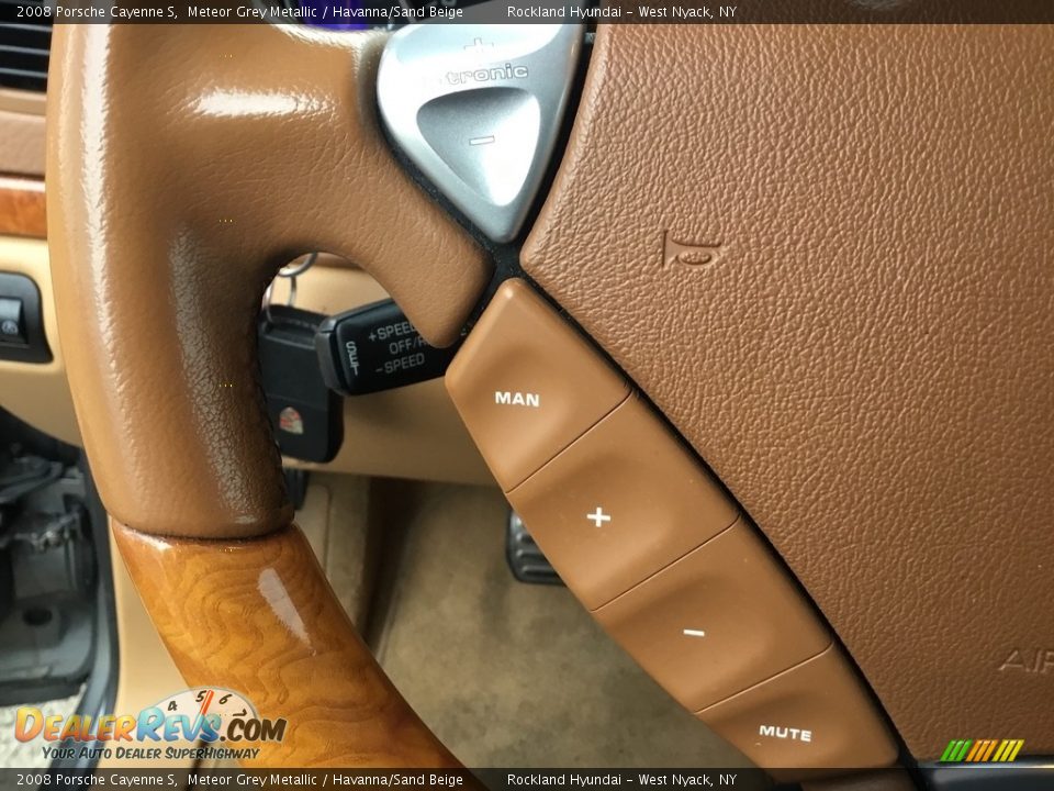 2008 Porsche Cayenne S Meteor Grey Metallic / Havanna/Sand Beige Photo #16