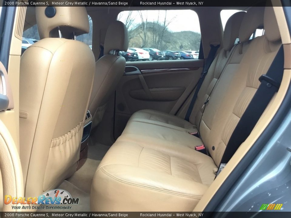 2008 Porsche Cayenne S Meteor Grey Metallic / Havanna/Sand Beige Photo #20