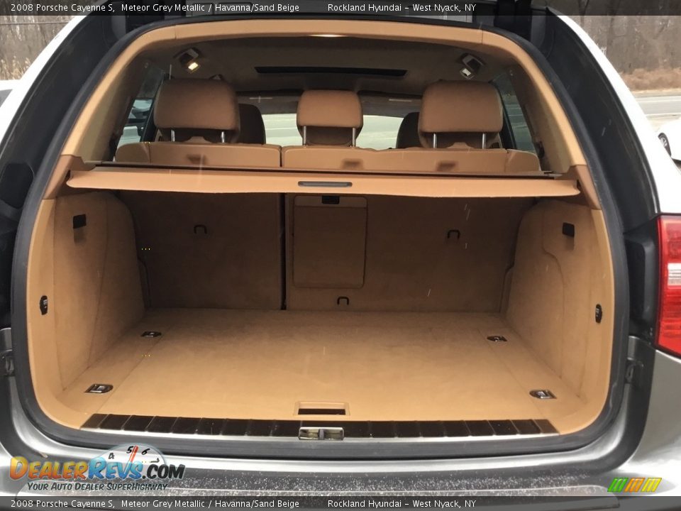 2008 Porsche Cayenne S Meteor Grey Metallic / Havanna/Sand Beige Photo #21