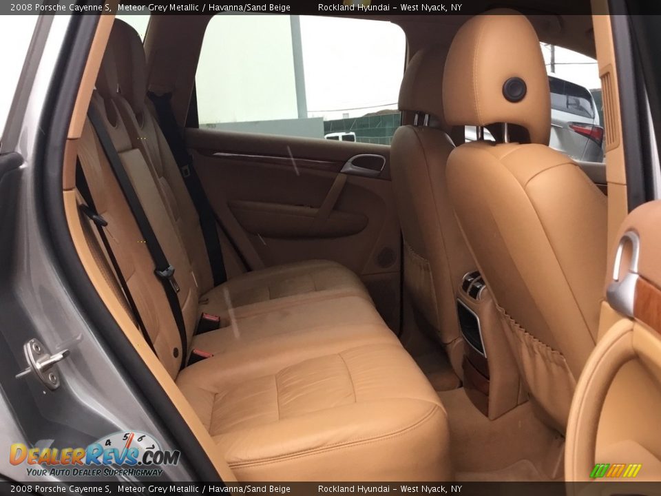 2008 Porsche Cayenne S Meteor Grey Metallic / Havanna/Sand Beige Photo #23
