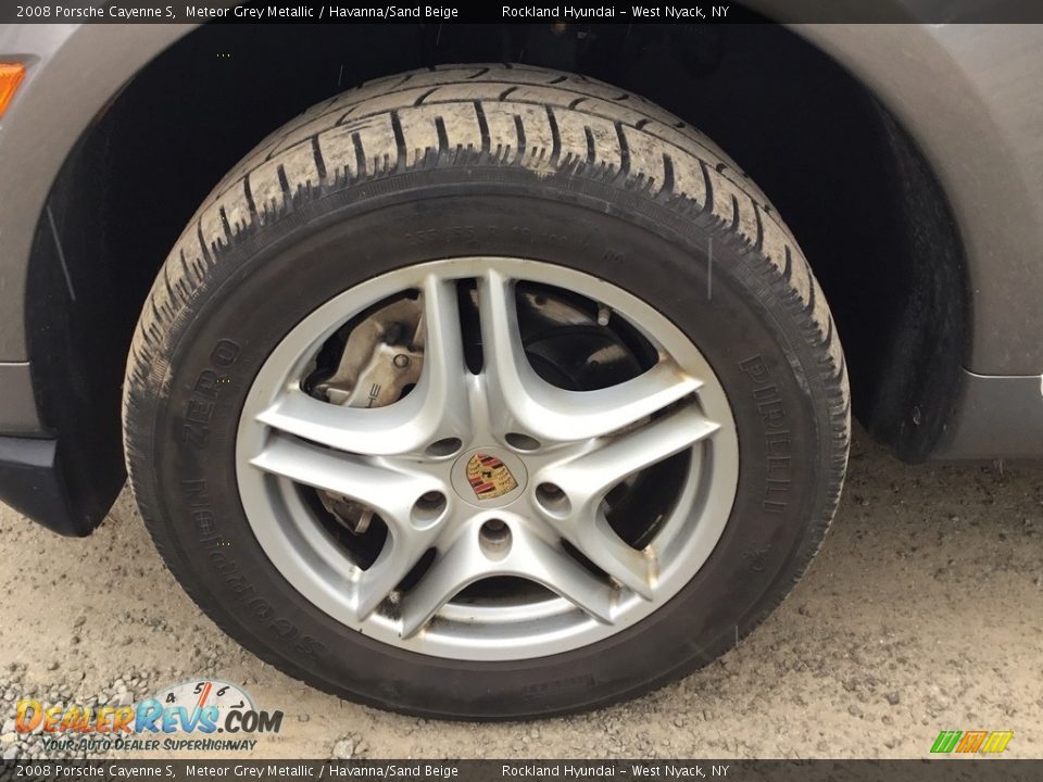 2008 Porsche Cayenne S Meteor Grey Metallic / Havanna/Sand Beige Photo #28