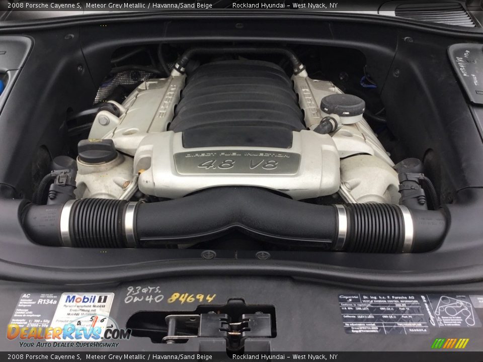 2008 Porsche Cayenne S Meteor Grey Metallic / Havanna/Sand Beige Photo #29