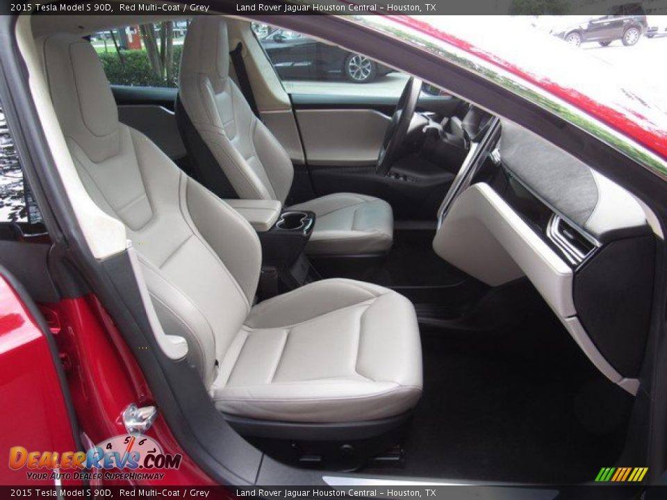 Grey Interior - 2015 Tesla Model S 90D Photo #3