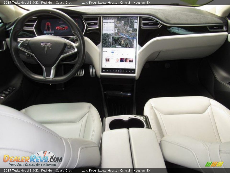 Dashboard of 2015 Tesla Model S 90D Photo #4