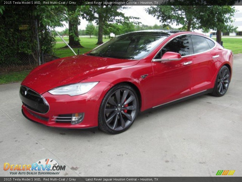Front 3/4 View of 2015 Tesla Model S 90D Photo #13