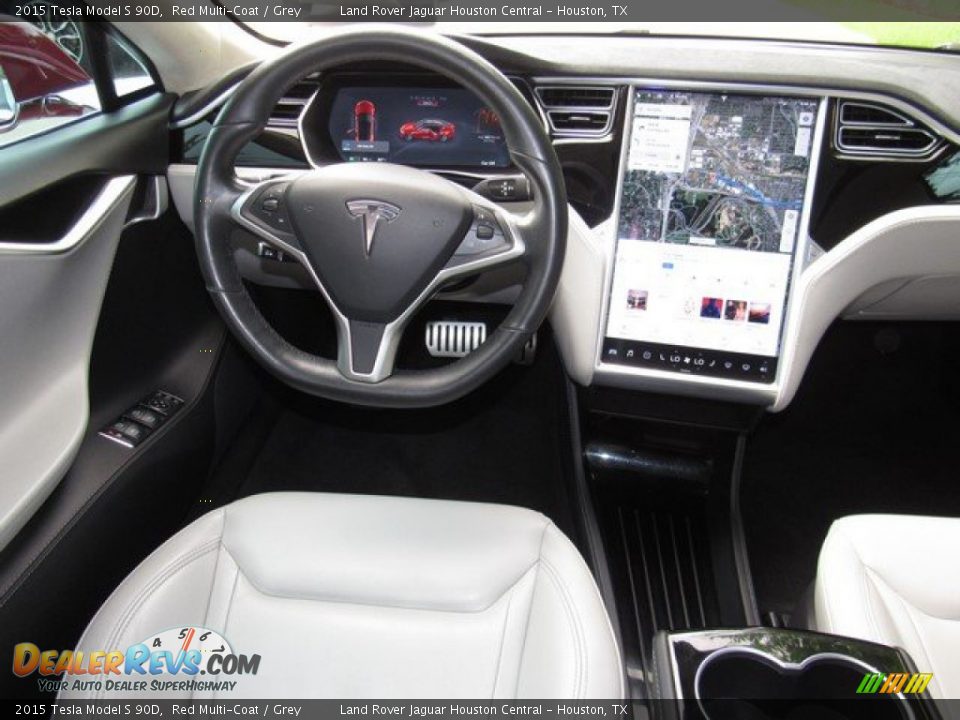 Dashboard of 2015 Tesla Model S 90D Photo #15
