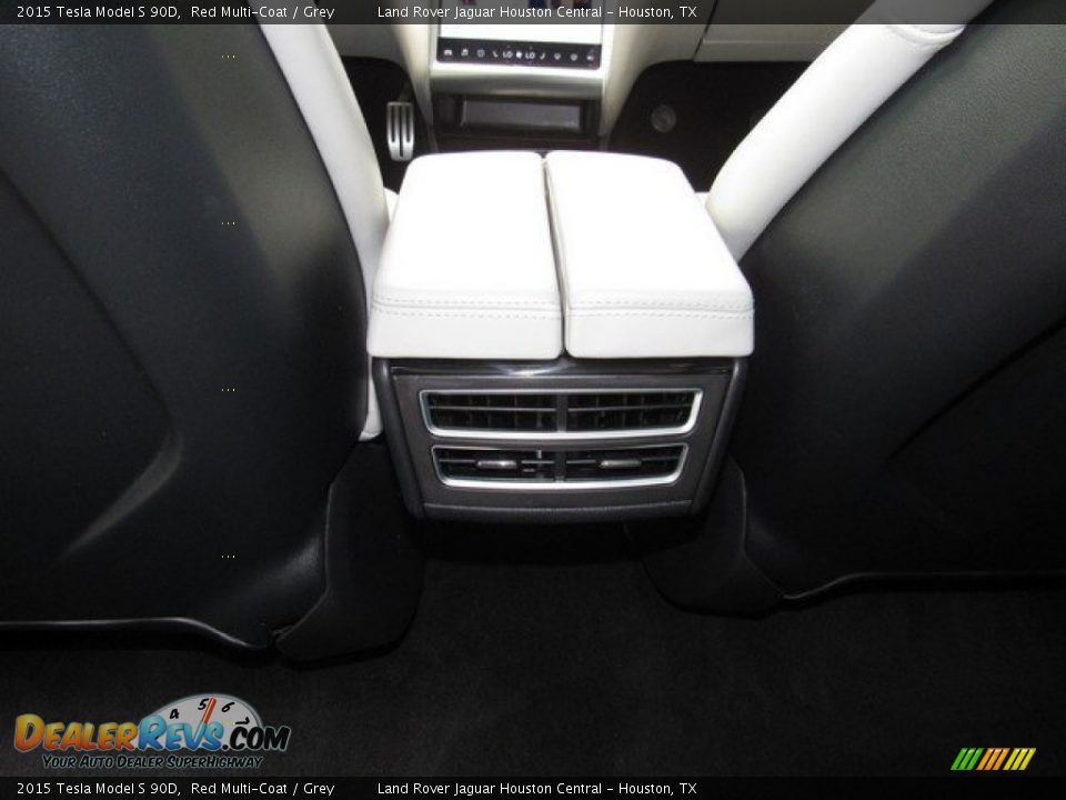 2015 Tesla Model S 90D Red Multi-Coat / Grey Photo #17