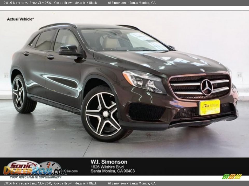 2016 Mercedes-Benz GLA 250 Cocoa Brown Metallic / Black Photo #1