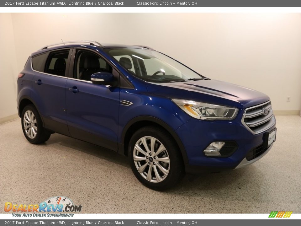 2017 Ford Escape Titanium 4WD Lightning Blue / Charcoal Black Photo #1