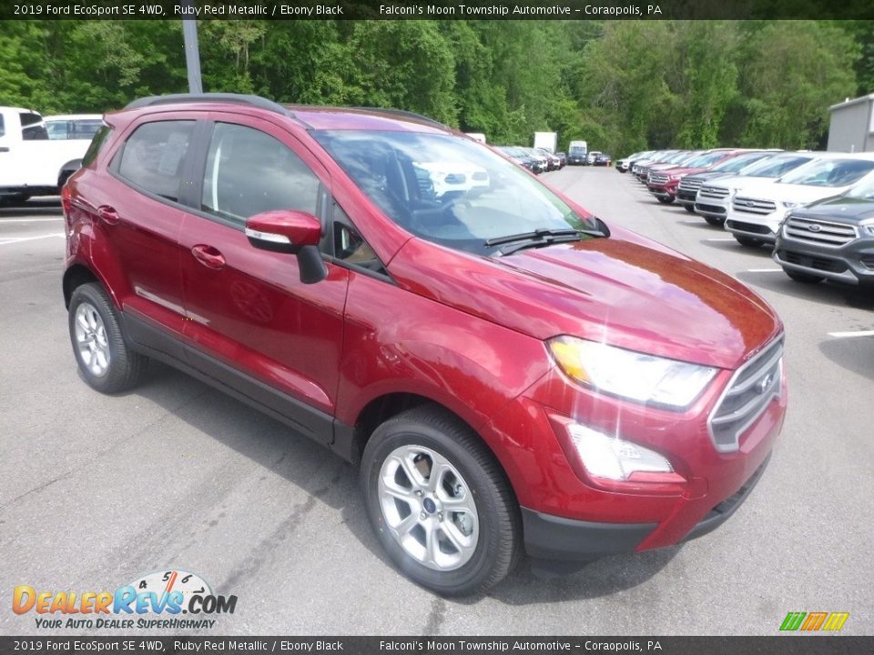 2019 Ford EcoSport SE 4WD Ruby Red Metallic / Ebony Black Photo #3