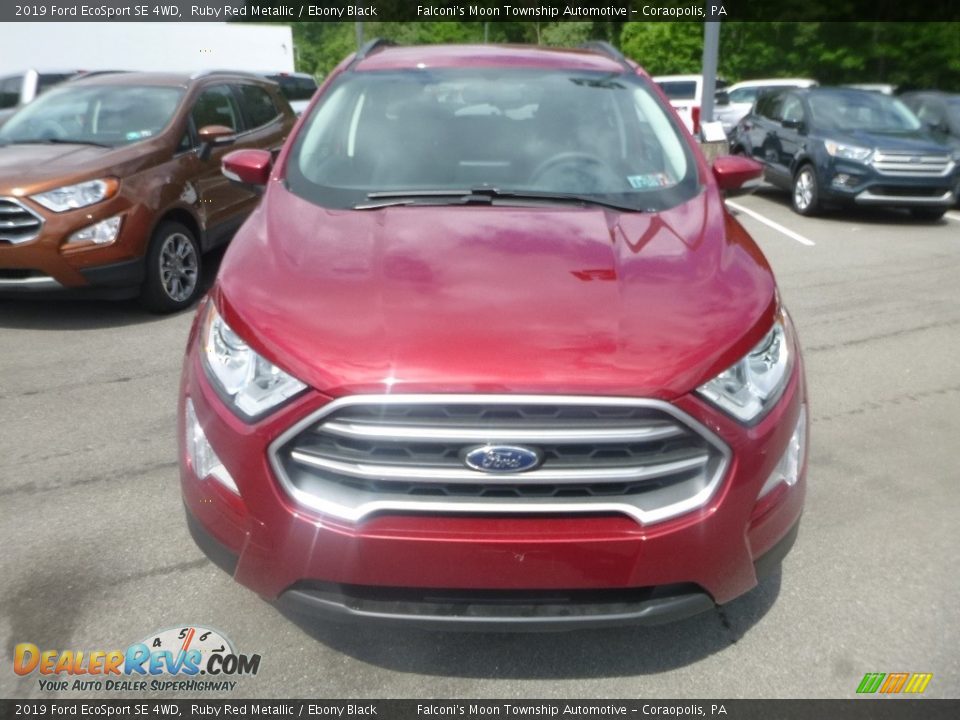 2019 Ford EcoSport SE 4WD Ruby Red Metallic / Ebony Black Photo #4