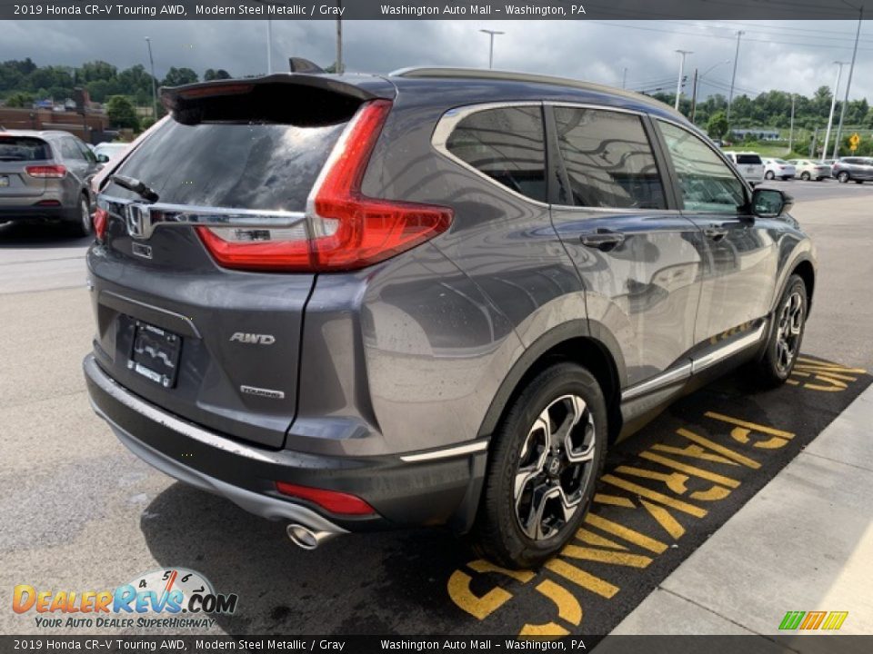 2019 Honda CR-V Touring AWD Modern Steel Metallic / Gray Photo #5